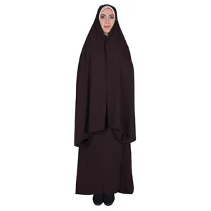 چادر قجری شهر حجاب کد 01 رنگ قهوه ای