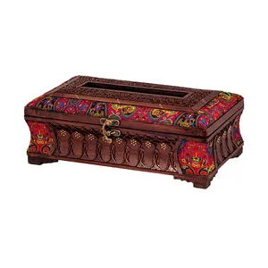 جعبه دستمال کاغذی معرق کاری مدل ab0010