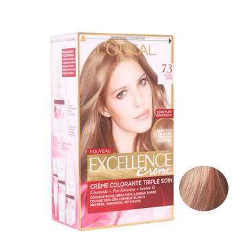کیت رنگ مو لورآل سری Excellence شماره 7.3 حجم 48 میلی لیتر رنگ بلوند طلایی تیره