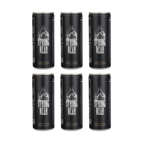 نوشابه انرژی زا گاز دار استرانگ بر بسته 6 عددی