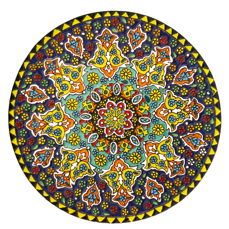 بشقاب میناکاری مدل Plt-C-DB30-25