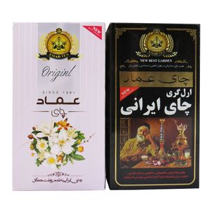 نقد و بررسی چای ایرانی ارل گری و چای ایرانی هفت گل عماد- 450گرم بسته 2 عددی توسط خریداران