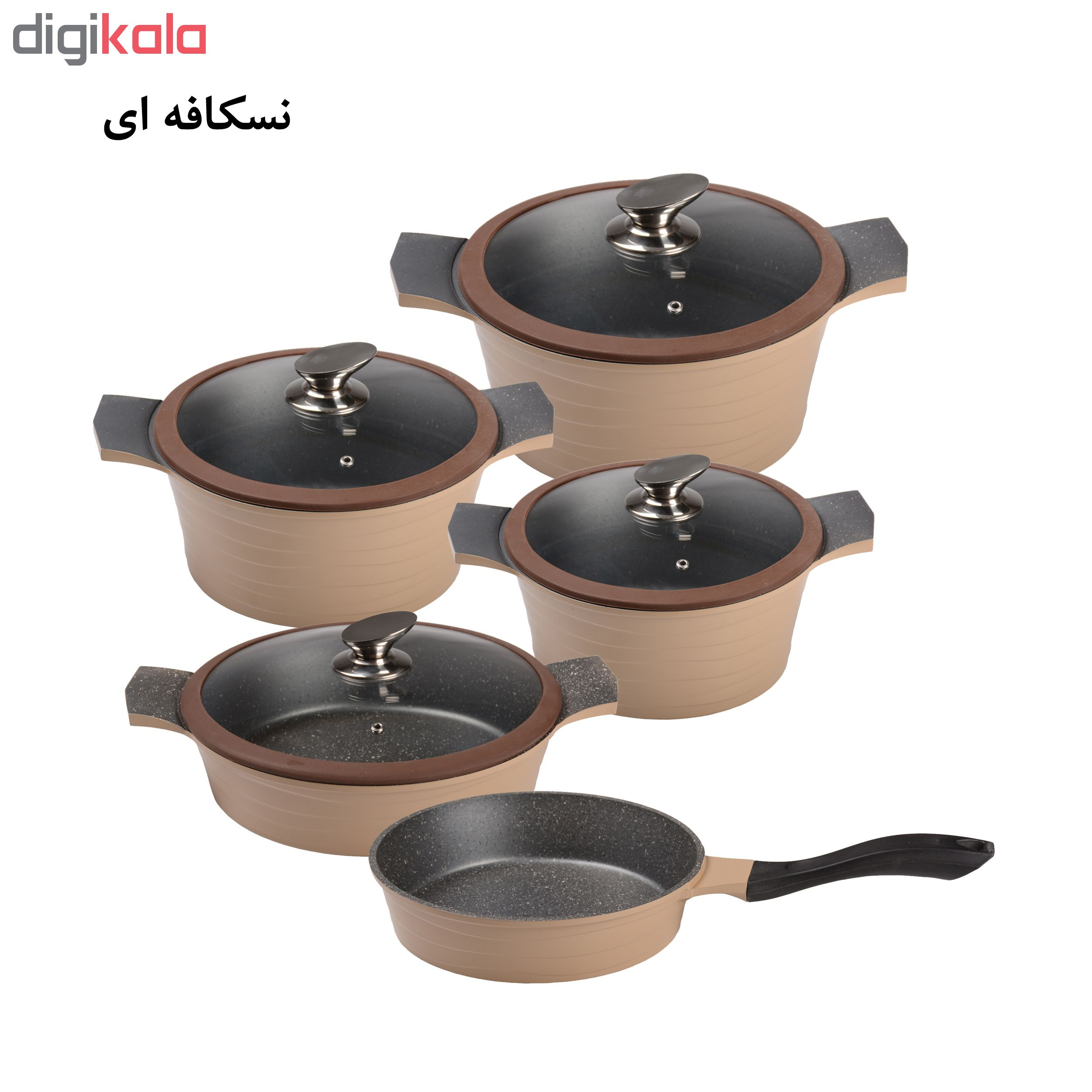 سرویس پخت و پز 9 پارچه جی فی نی کد GT01