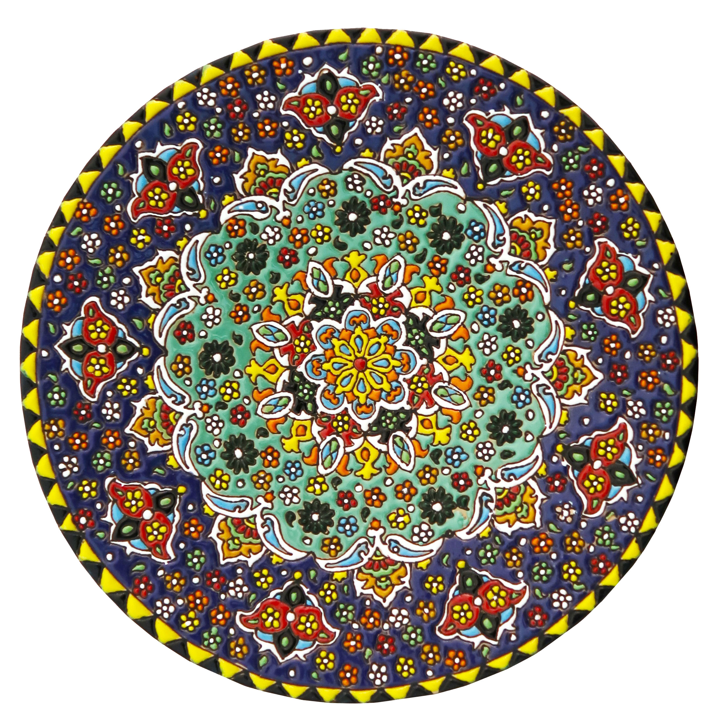 بشقاب میناکاری مدل Plt-C-DB26-25