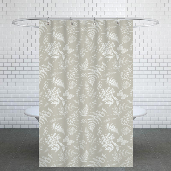 پرده حمام دلفین کد Ev-1405 سایز 200×180 سانتی متر 