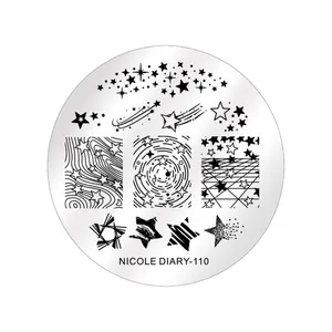شابلون طراحی ناخن برن پرتی مدل NICOLE DIARY-110