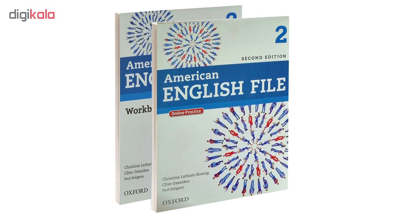 کتاب 2 American ENGLISH FILE اثر جمعی از نویسندگان انتشارات OXFORD دو جلدی