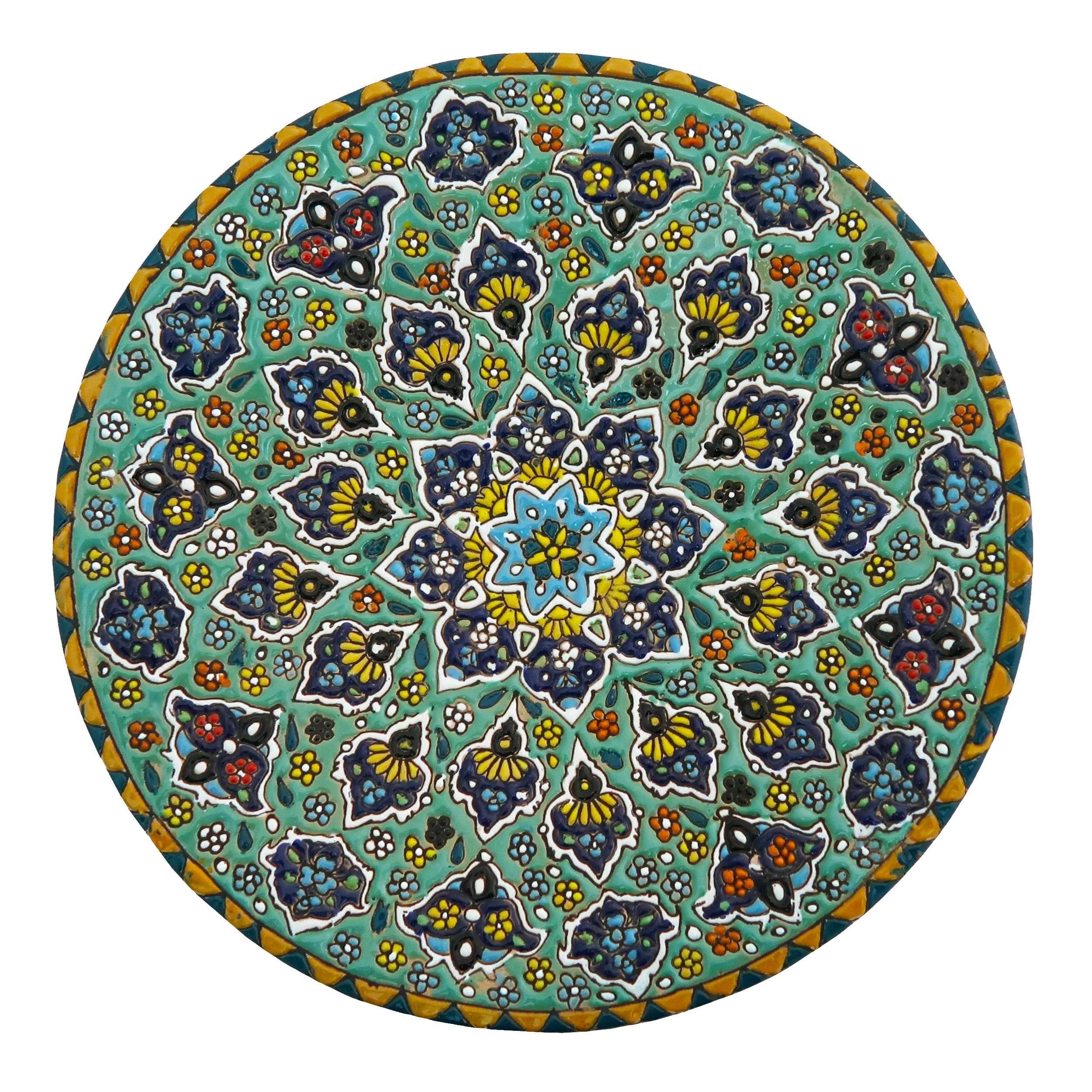 بشقاب میناکاری مدل Plt-C-Gr31-25