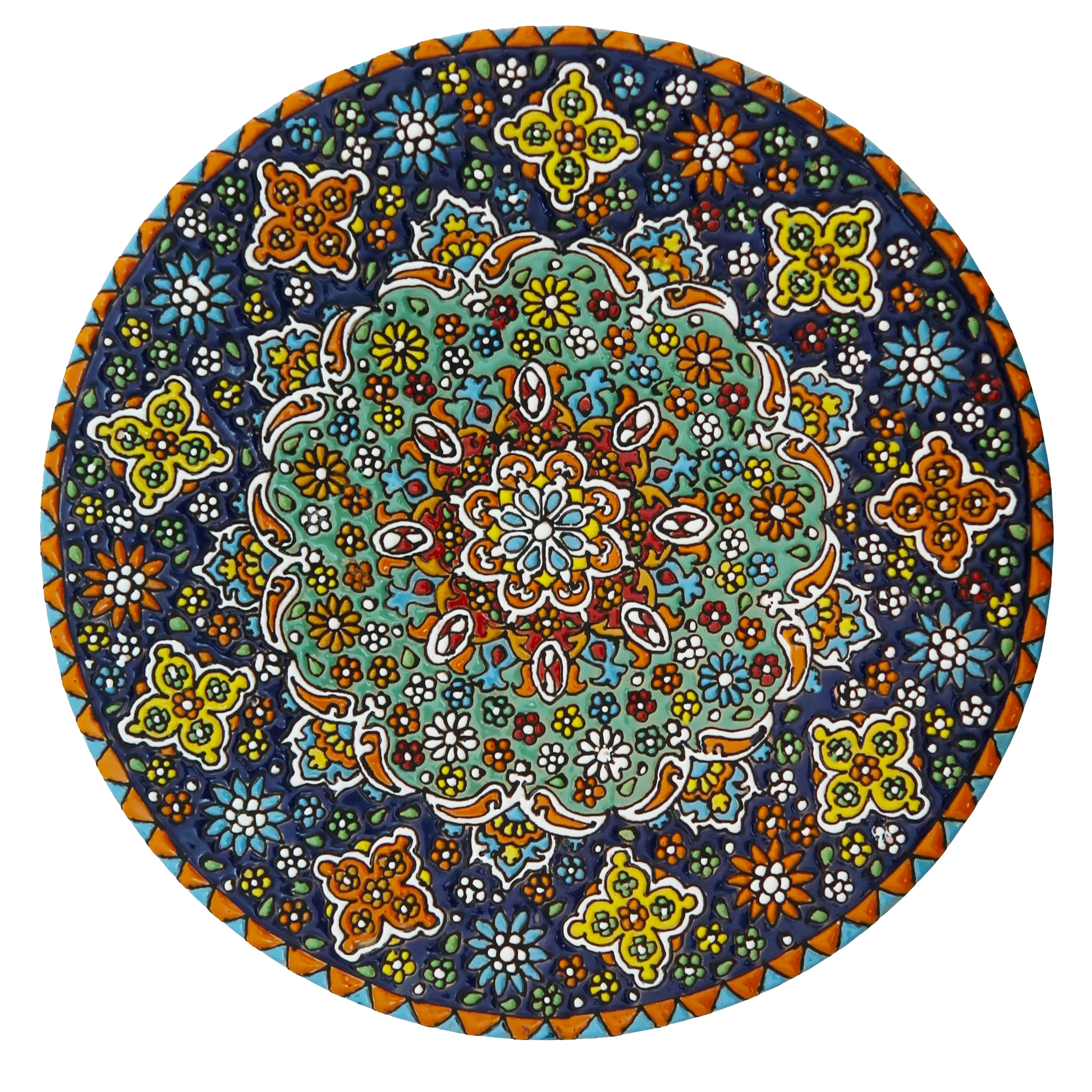 بشقاب میناکاری مدل Plt-C-DB32-25