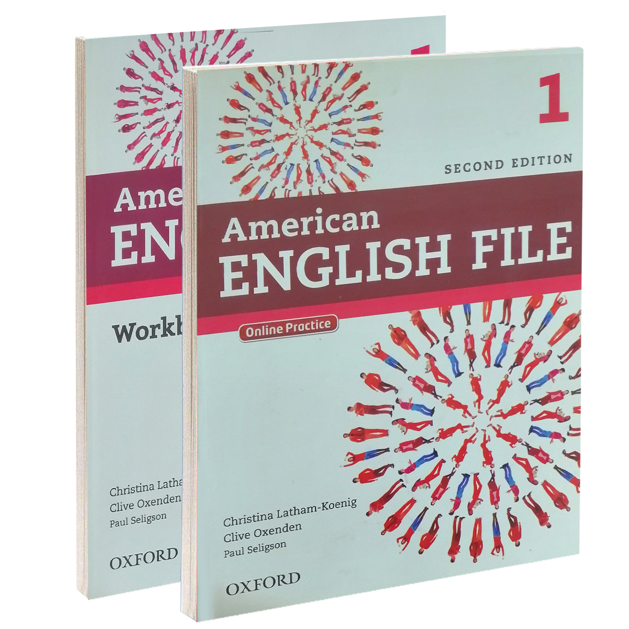 کتاب American English file 1 اثر جمعی از نویسندگان انتشارات Oxford دو جلدی