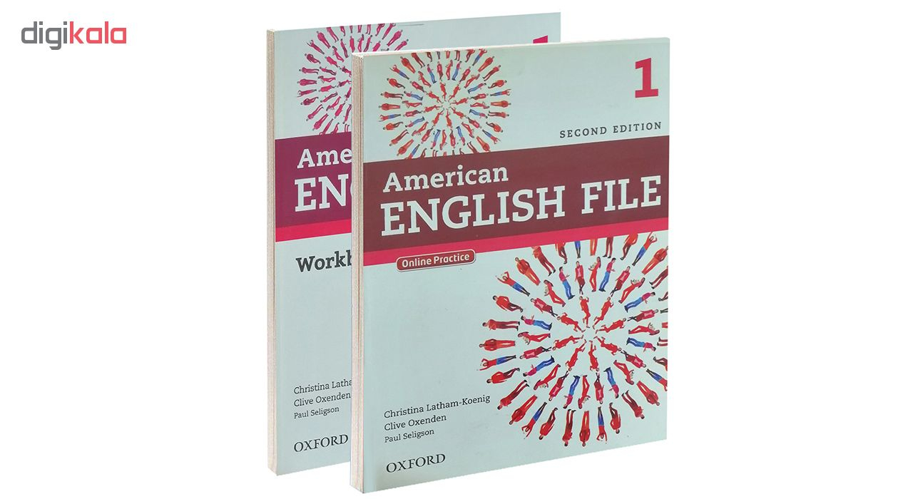 کتاب American English file 1 اثر جمعی از نویسندگان انتشارات Oxford دو جلدی