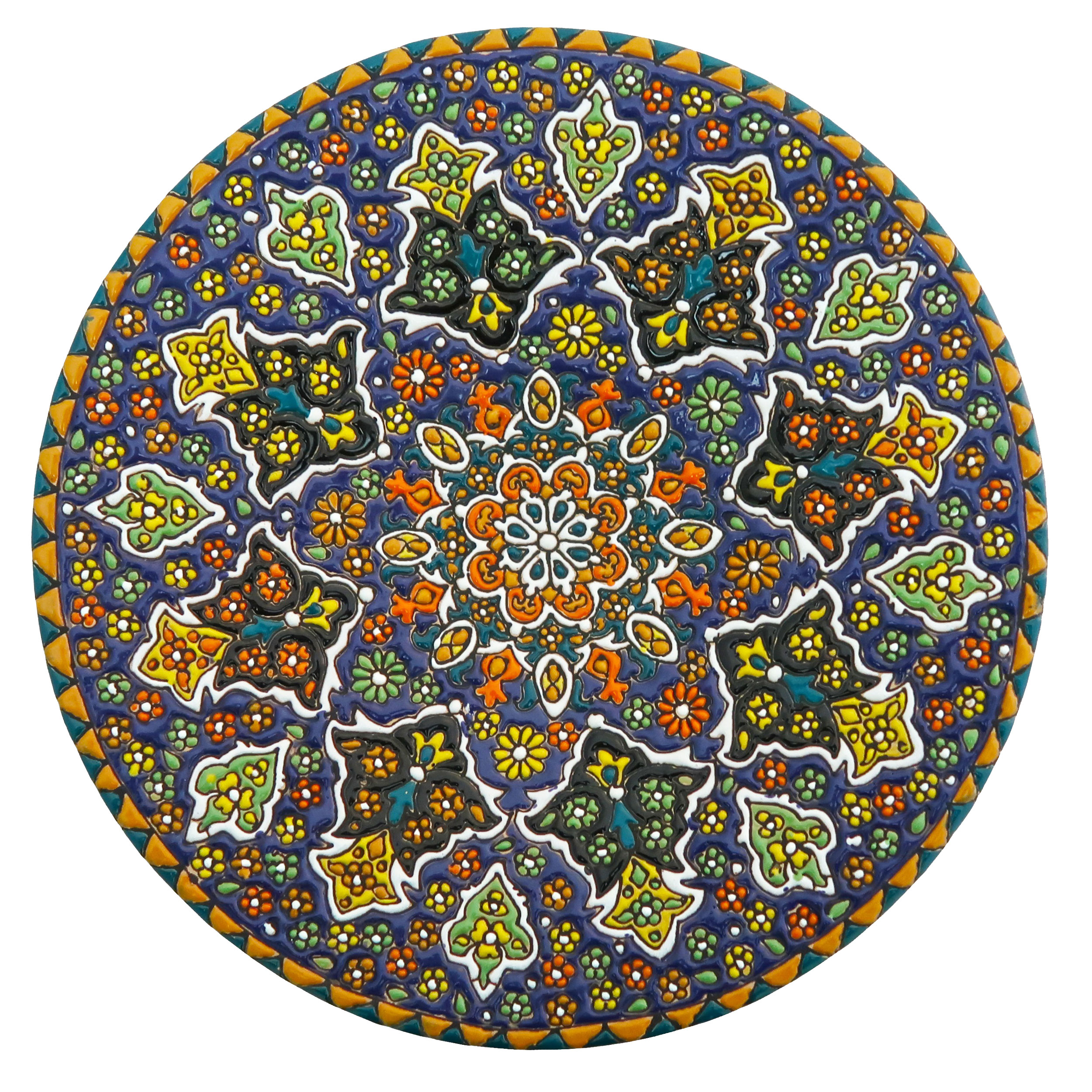 بشقاب میناکاری مدل Plt-C-DB33-25