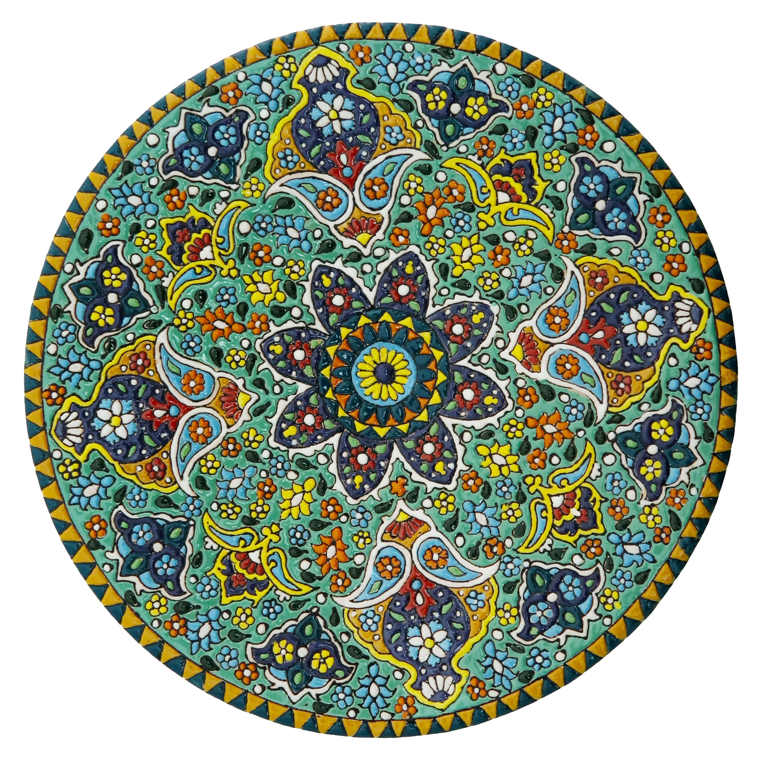بشقاب میناکاری مدل Plt-C-Gr34-25