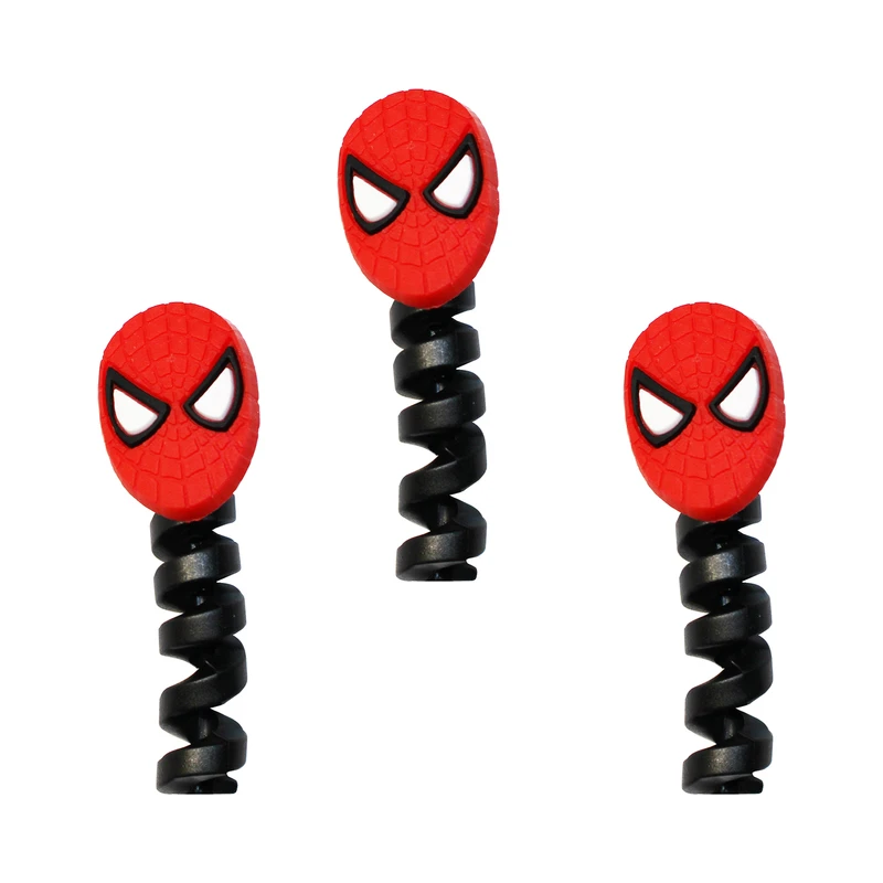 محافظ کابل طرح Spider Man کد 1101 بسته 3 عددی
