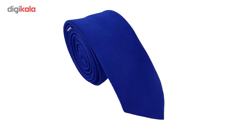 کراوات ساتن ساده هکس ایران مدل KS-DARK BLU