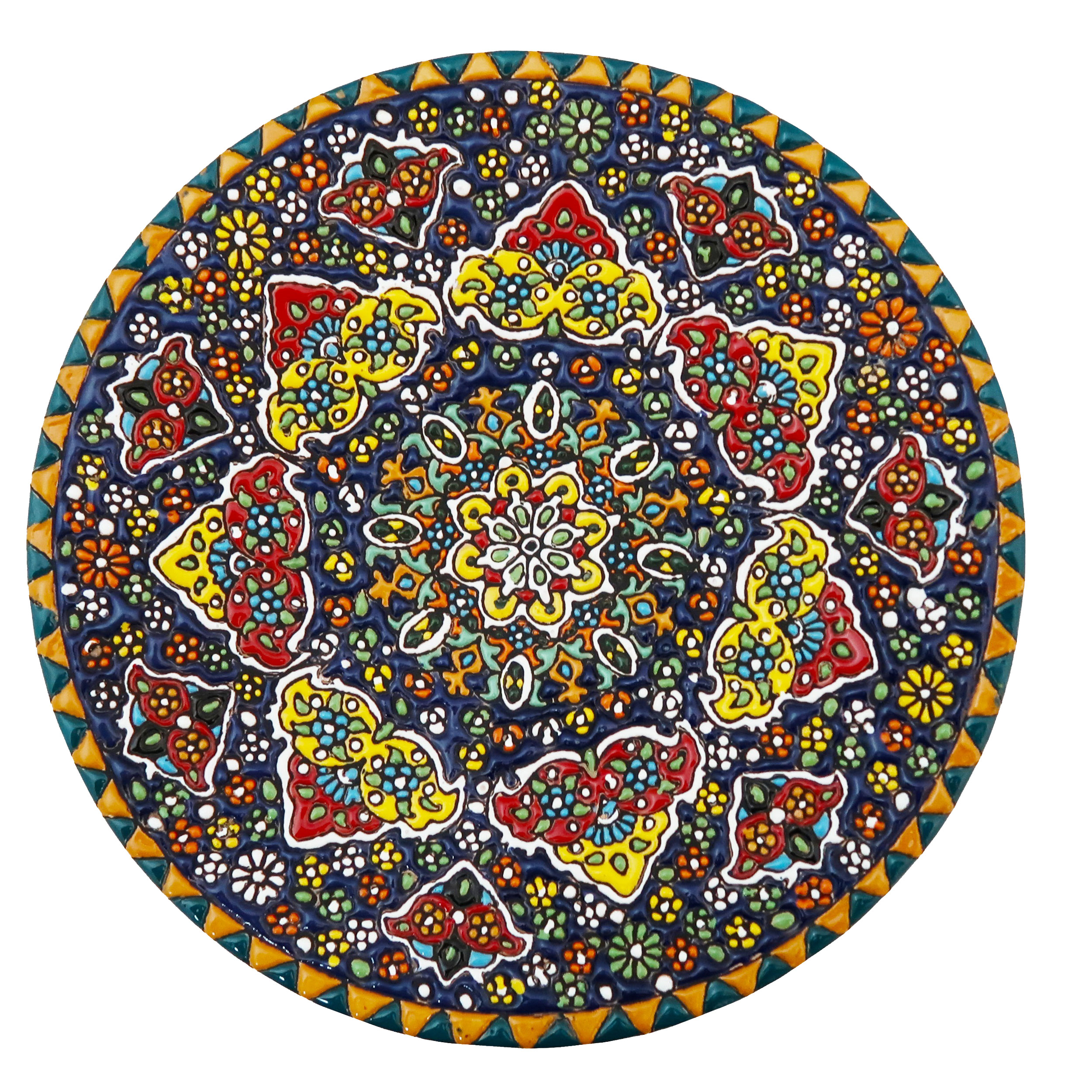 بشقاب میناکاری مدل Plt-C-DB36-25