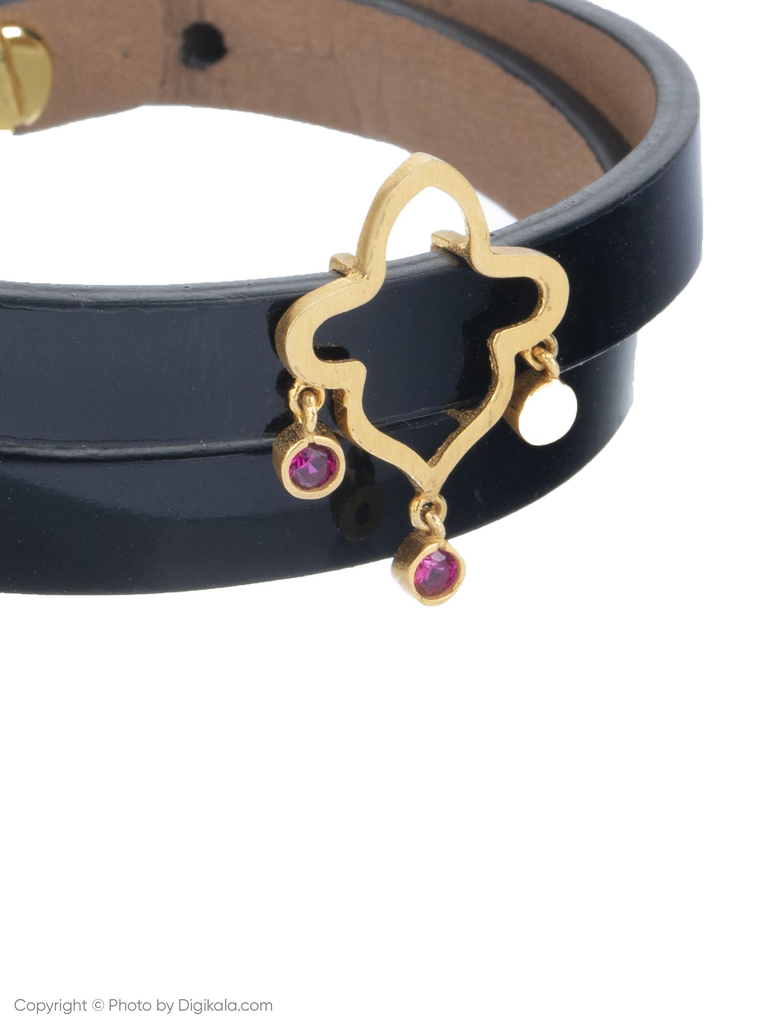 دستبند طلا 18 عیار زنانه درسا مدل 570-BL - مشکی براق - 4