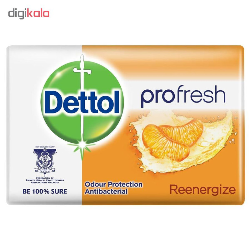 صابون ضد باکتری دتول مدل Profresh Reenergize وزن 105 گرم صابون ضد باکتری دتول مدل Profresh Reenergize وزن 105 گرم