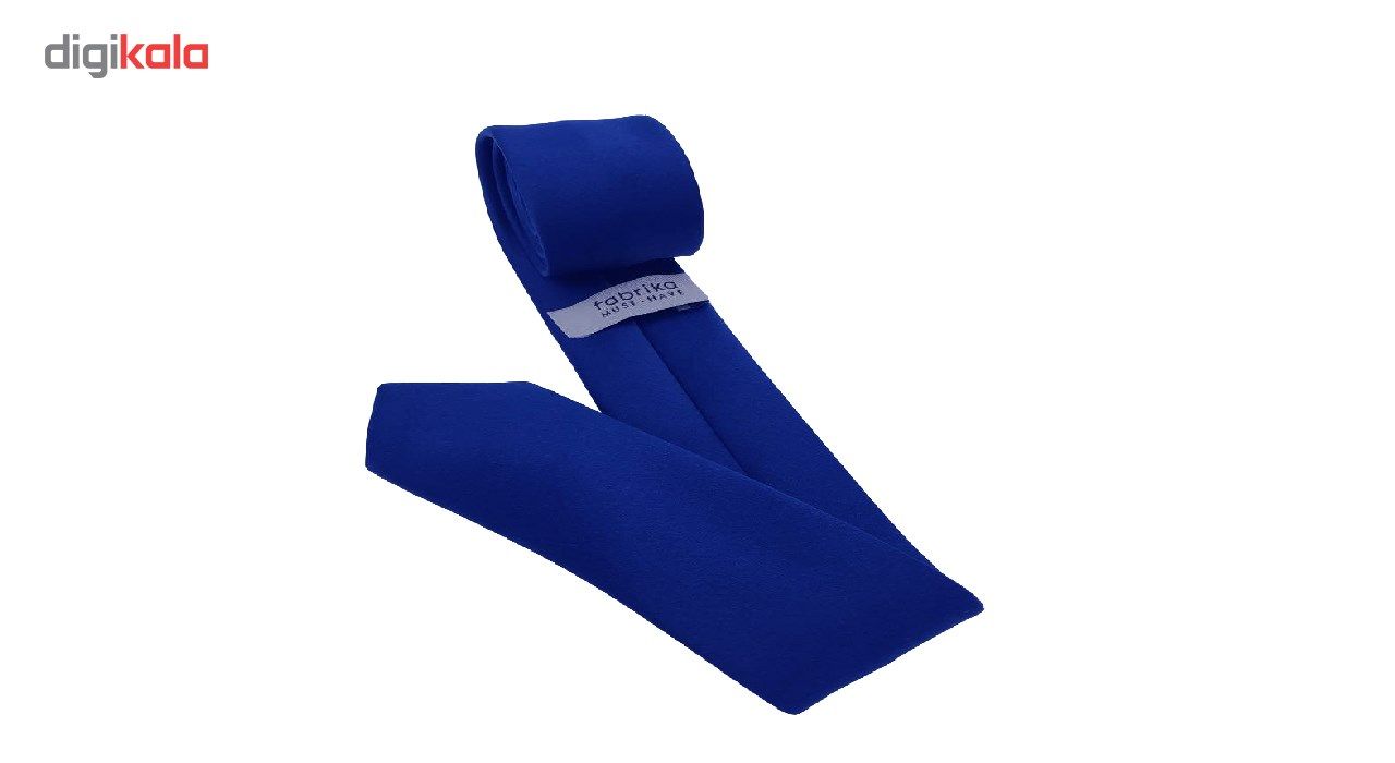 کراوات ساتن ساده هکس ایران مدل KS-DARK BLU -  - 4