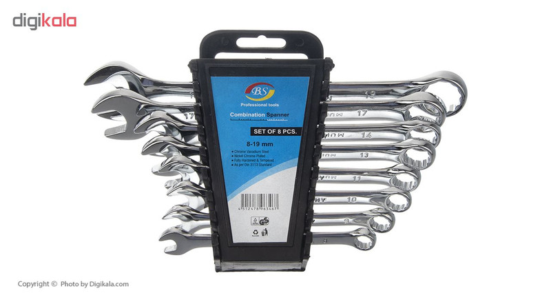 آچار یکسر تخت یکسر رینگی بی اس کد 001 مجموعه 8 عددی آچار یکسر تخت یکسر رینگی بی اس کد 001 مجموعه 8 عددی