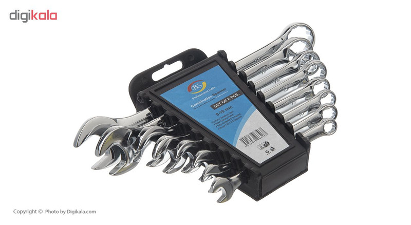 آچار یکسر تخت یکسر رینگی بی اس کد 001 مجموعه 8 عددی آچار یکسر تخت یکسر رینگی بی اس کد 001 مجموعه 8 عددی