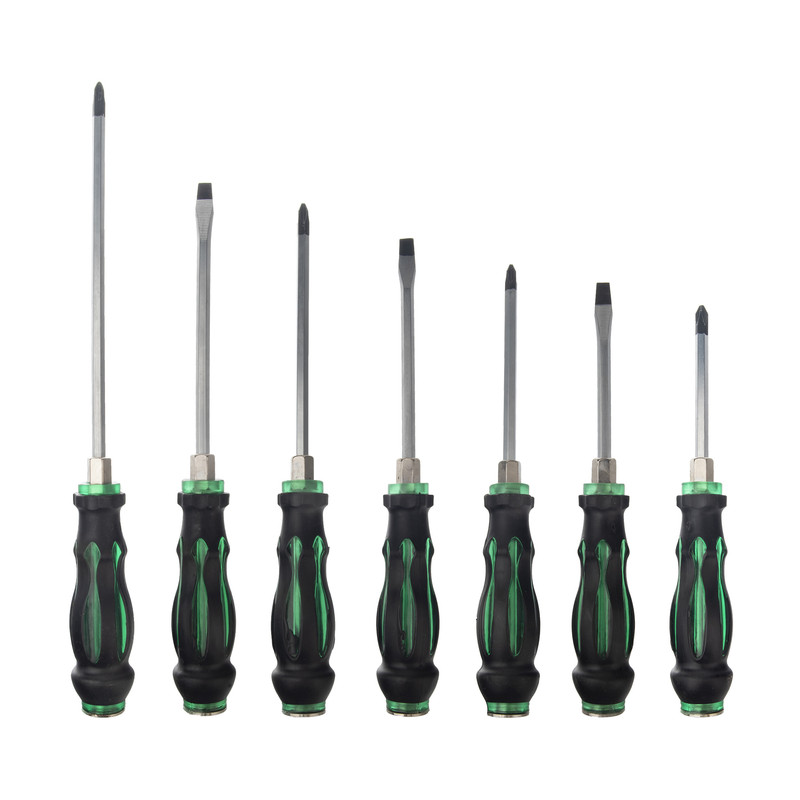 مجموعه 7 عددی پیچ گوشتی دوسو و چهار سو جادری کد 001