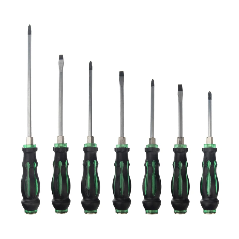 مجموعه 7 عددی پیچ گوشتی دوسو و چهار سو جادری کد 001