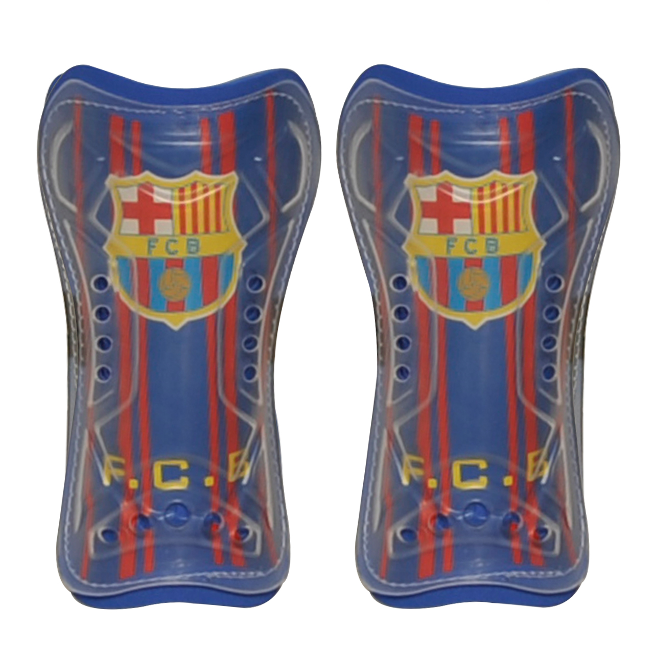 ساق بند فوتبال مدل بارسلونا بسته 2 عددی سایز L
