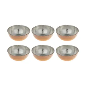 کاسه مسی رجال طالبی کد 041 بسته 6 عددی
