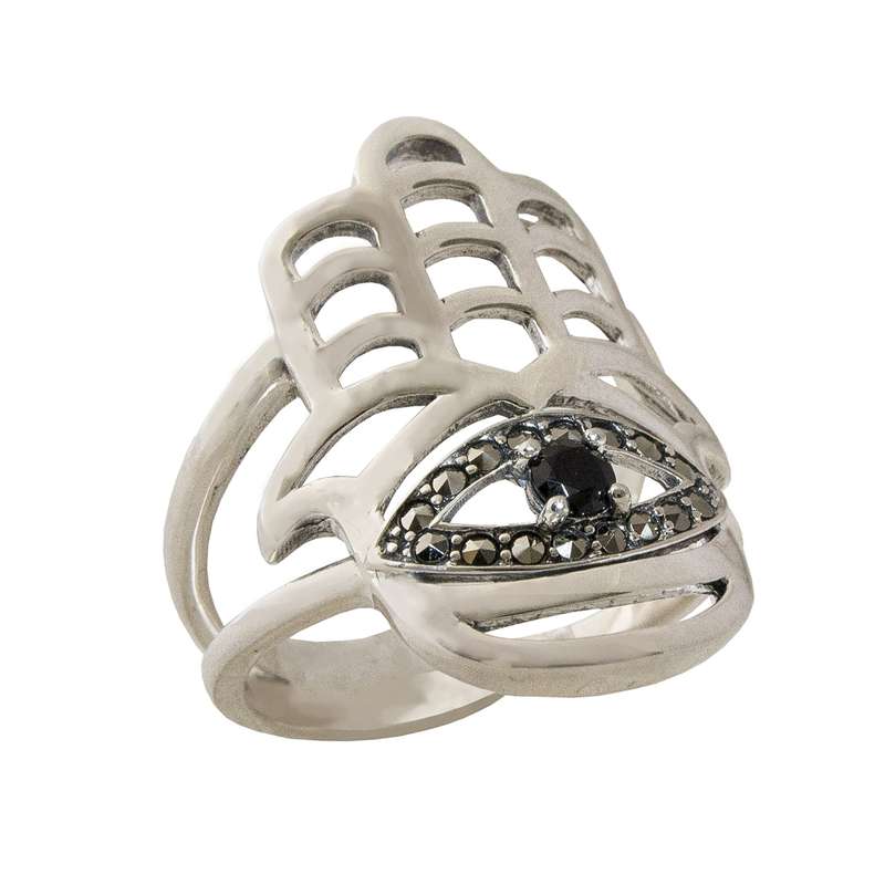 انگشتر نقره زنانه طرح دست کد TJM007 انگشتر نقره زنانه طرح دست کد TJM007