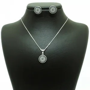  نیم ست نقره زنانه طرح چشم نظر کد NSR 21