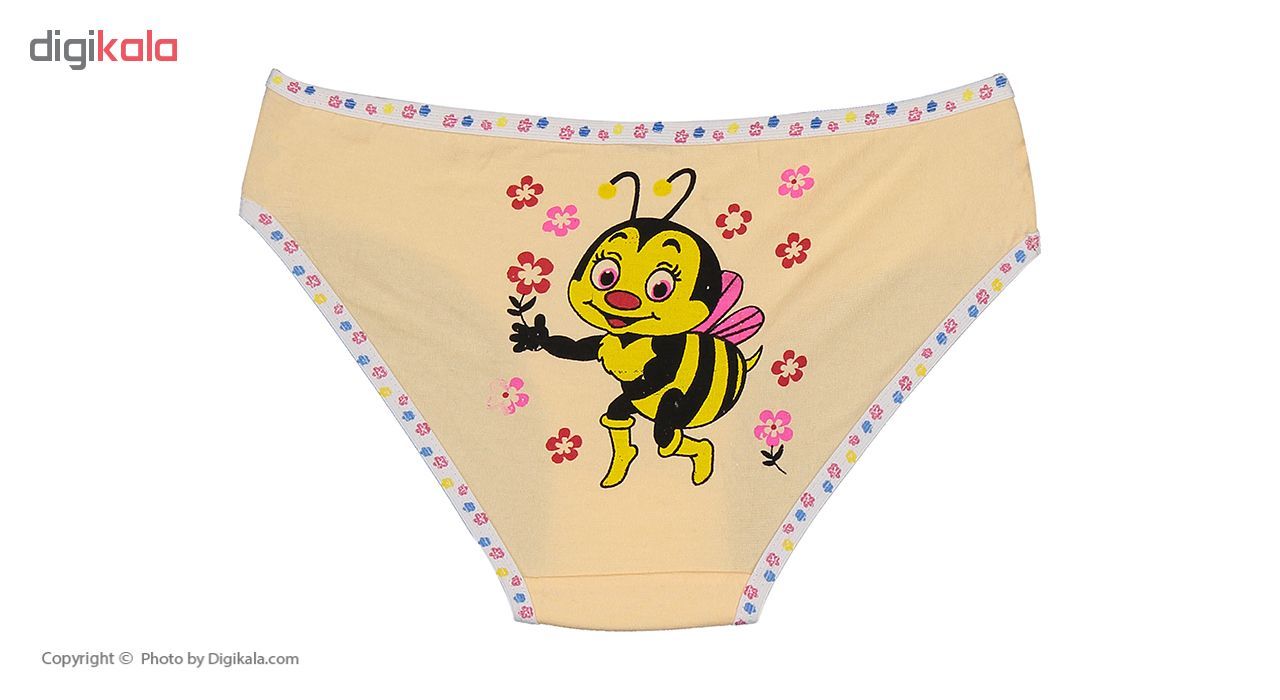 شورت دخترانه مینل طرح زنبور مجموعه 6 عددی