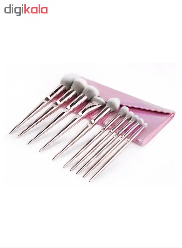 ست برس آرایشی طرح هولوگرام بسته 10 عددی