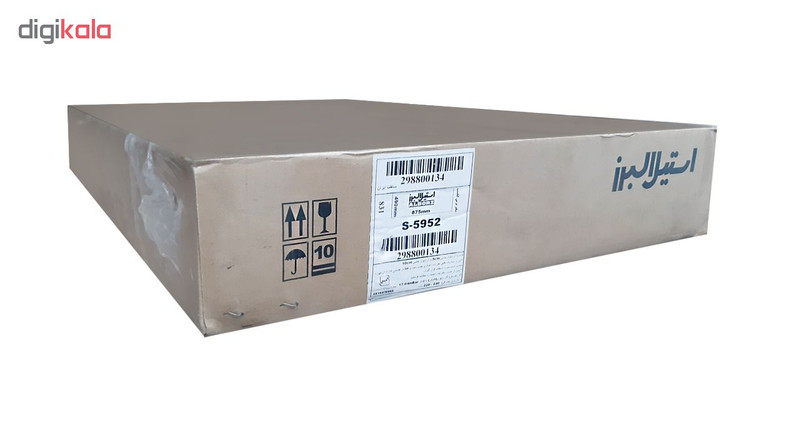 اجاق گاز صفحه‌ای پنج شعله استیل البرز مدل S5952