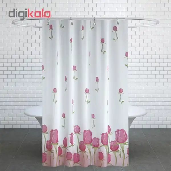 پرده حمام دلفین کد jack-7017 سایز 200×180 سانتی متر