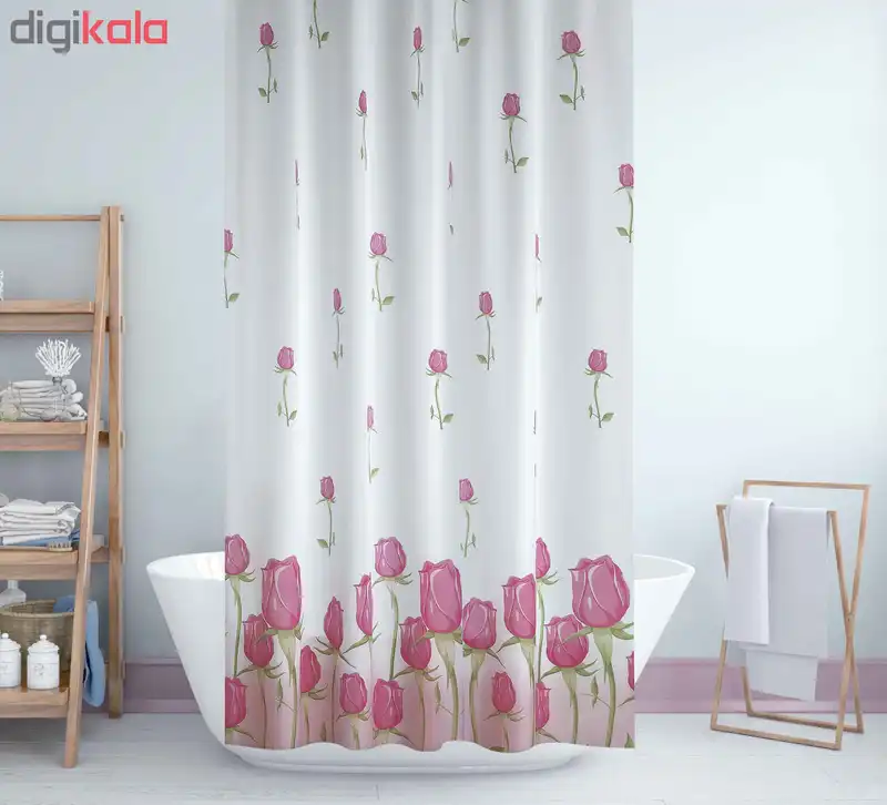 پرده حمام دلفین کد jack-7017 سایز 200×180 سانتی متر