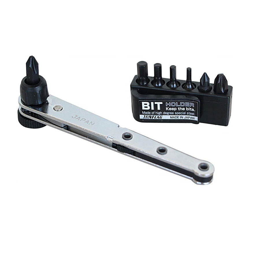 مجموعه 8 عددی پیچ گوشتی جغجغه ای سان فلگ مدل 777-WH8