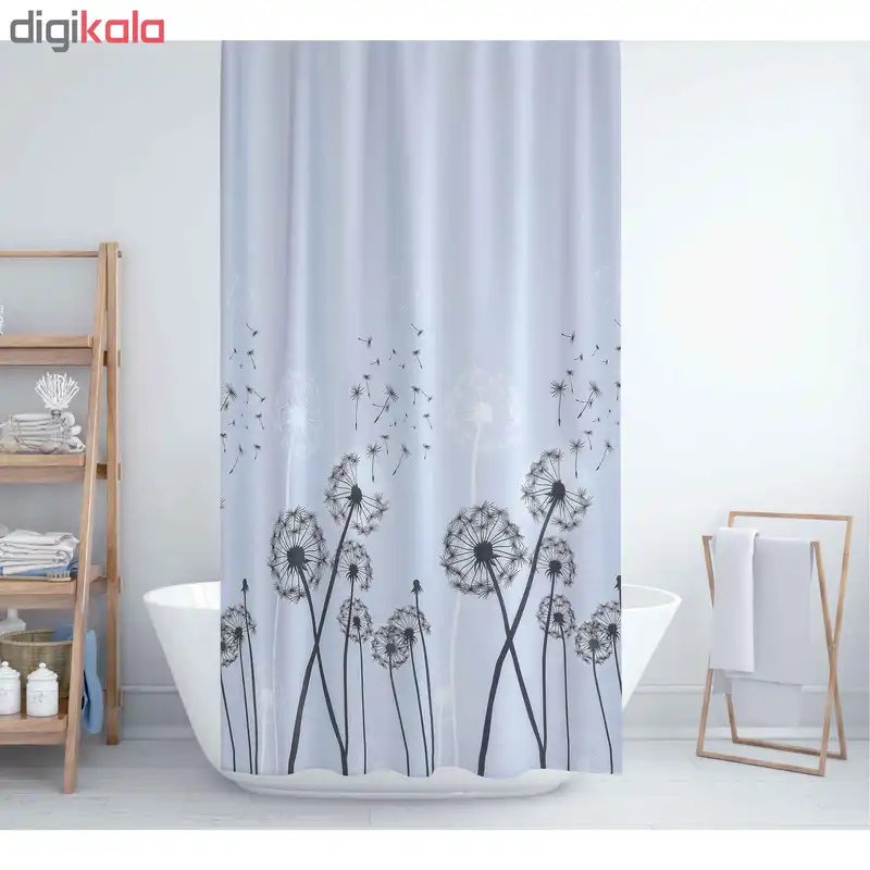 پرده حمام دلفین کد jack-2200 سایز 200×180 سانتی متر