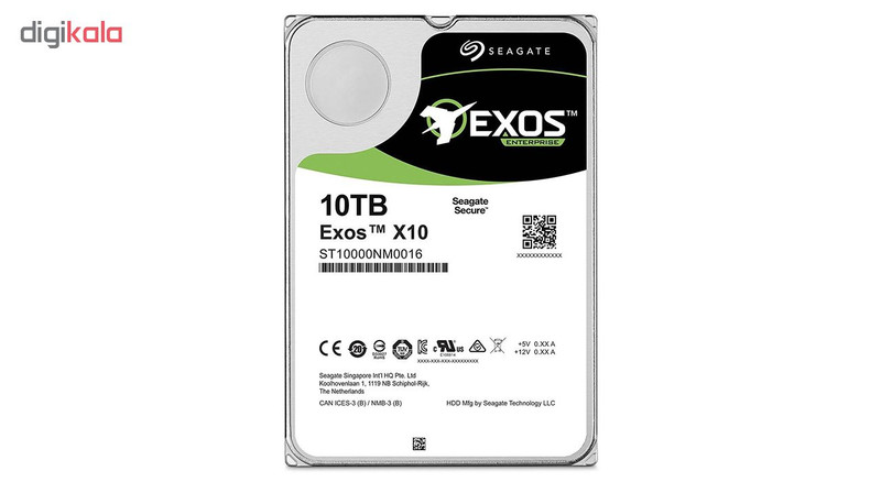 هارد دیسک اینترنال سیگیت مدل Exos ST10000NM0016 ظرفیت 10 ترابایت