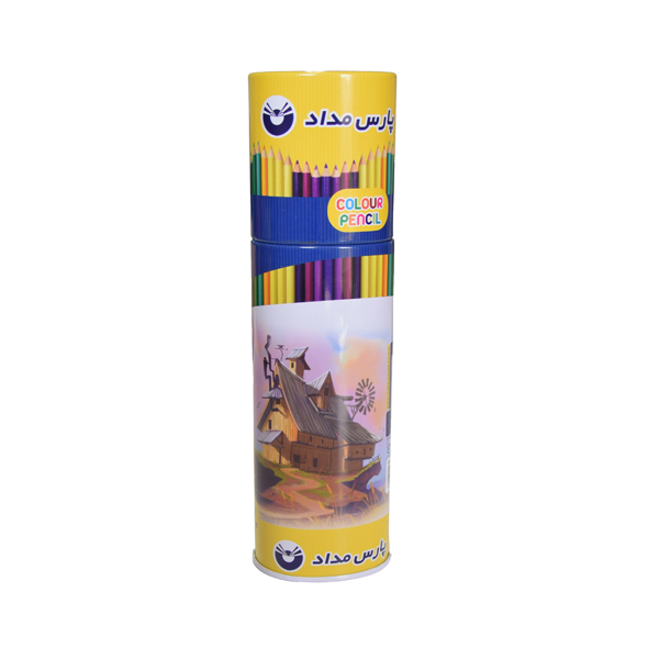 مداد رنگی 24 رنگ پارس مداد کد 01