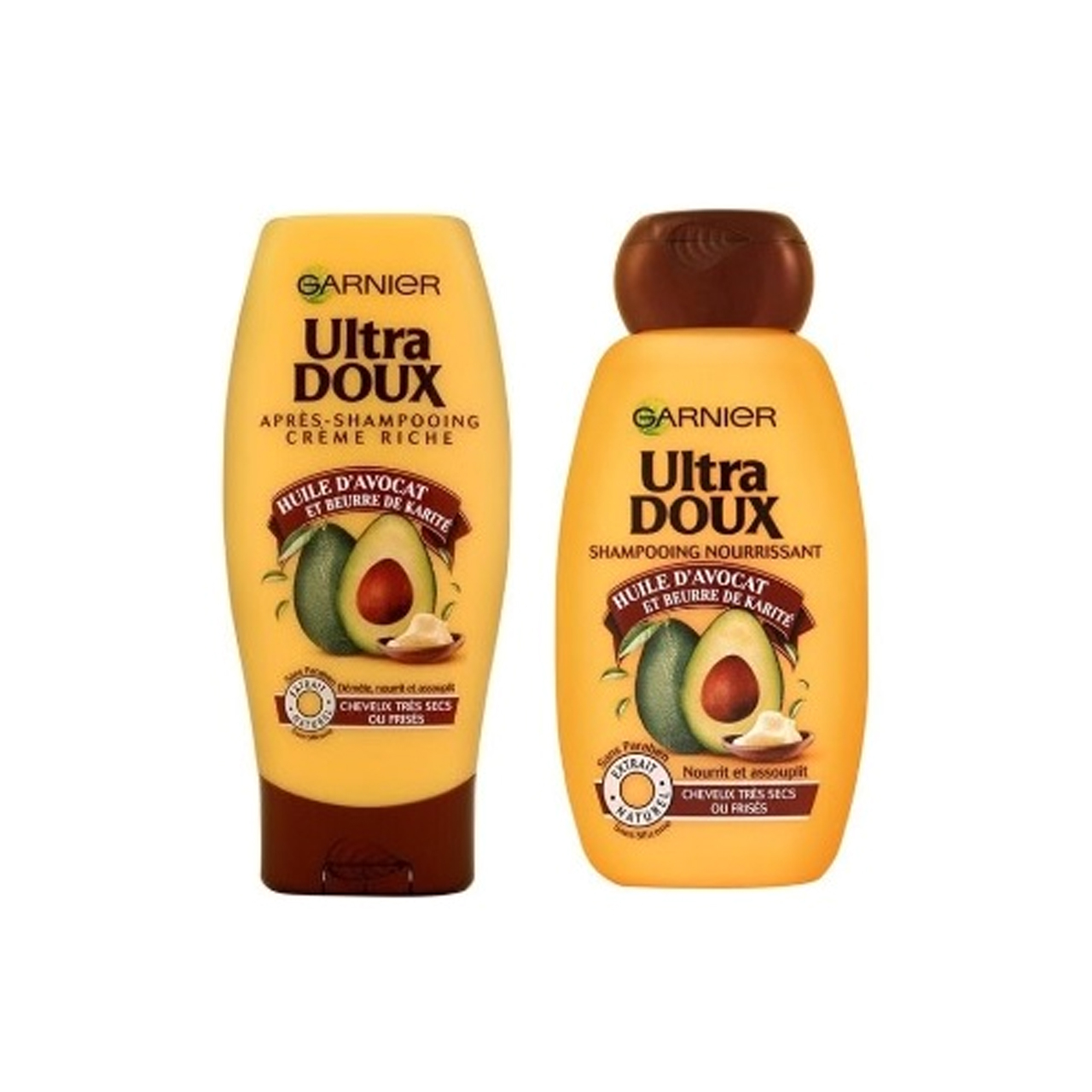 مجموعه شامپو و نرم کننده مو گارنیه سری Ultra Doux مدل Avocado