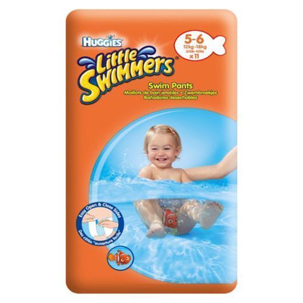 پوشک استخری هاگیز مدل little swimmer سایز 5 بسته 11 عددی