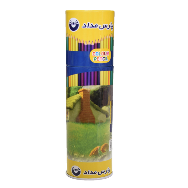 مداد رنگی 24 رنگ پارس مداد کد 02