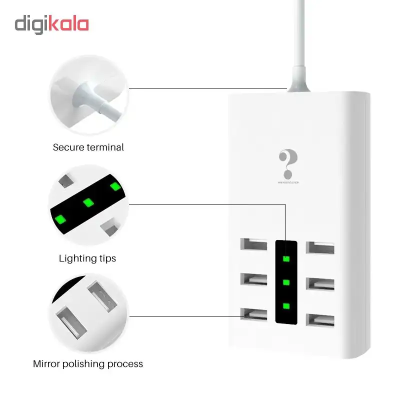 هاب 6 پورت USB 2.0 مدل YC-CDA5