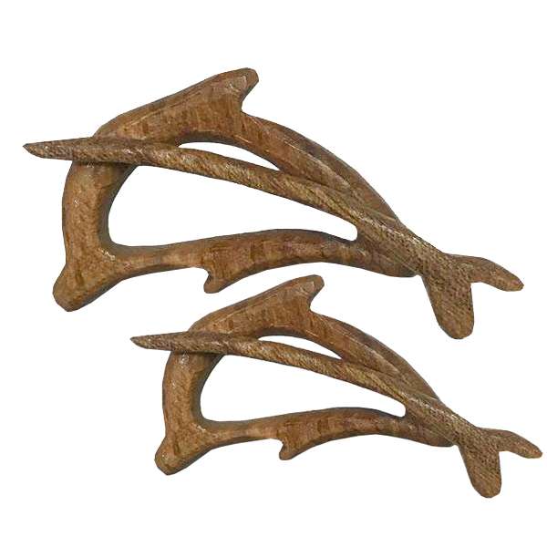 سنجاق سینه زنانه طرح دلفین کد 02 مجموعه 2 عددی