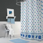 پرده حمام دلفین کد Ev-4910 سایز 200×180 سانتی متر