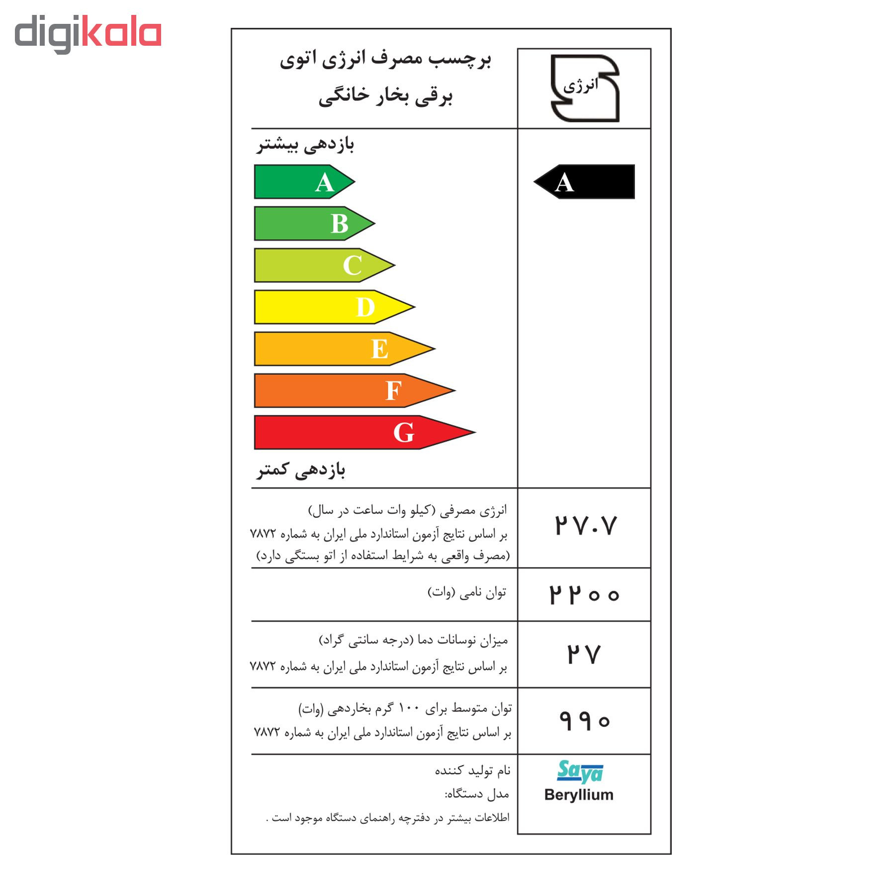 اتوبخار سایا مدل Beryllium