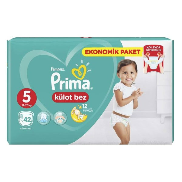 پوشک شورتی پریما مدل PZ24 سایز 5 بسته 42 عددی