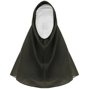 مقنعه مدل 90 کد 10 رنگ یشمی سایز 85 سانتی متر