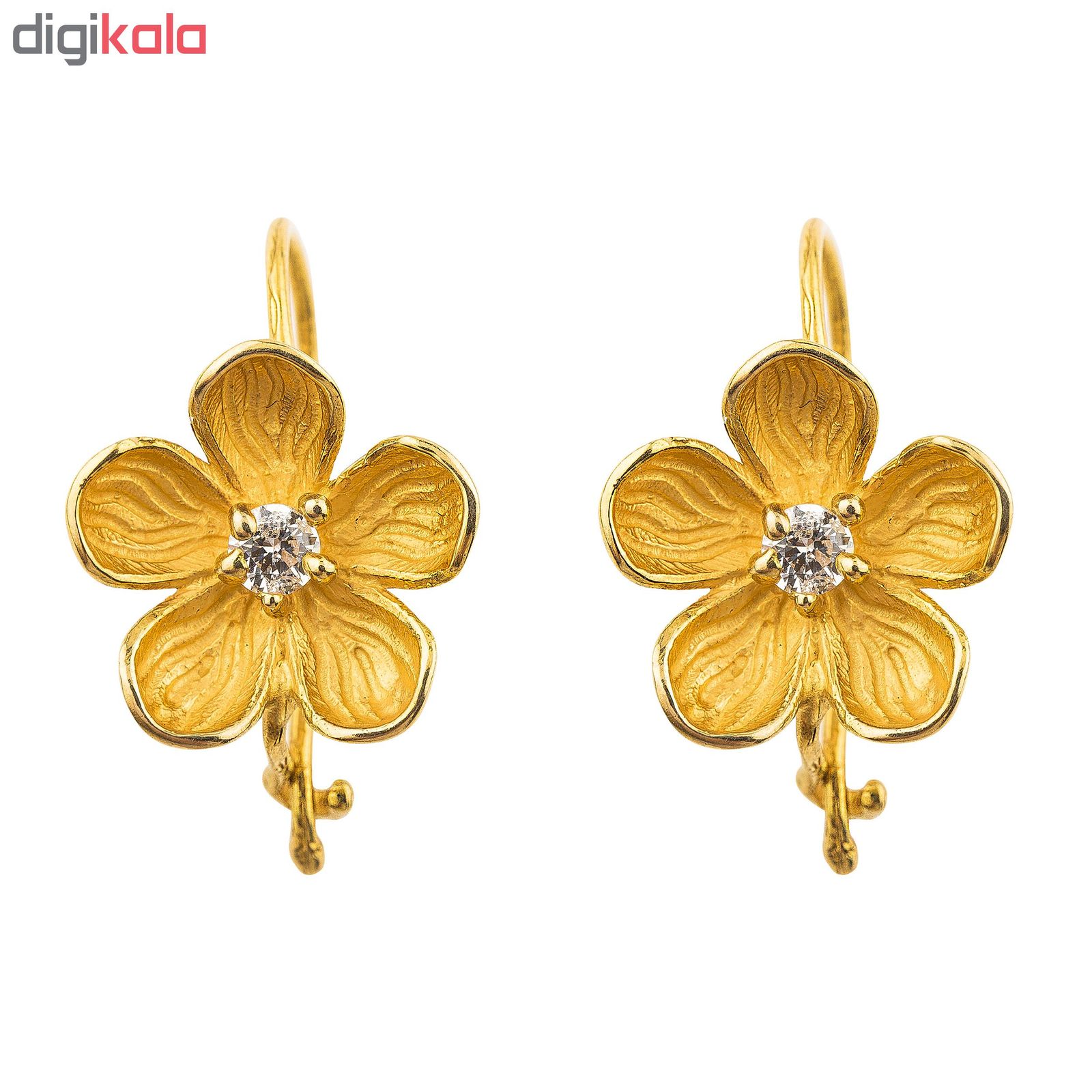 گوشواره طلا 18 عیار زنانه کد EA165 -  - 2